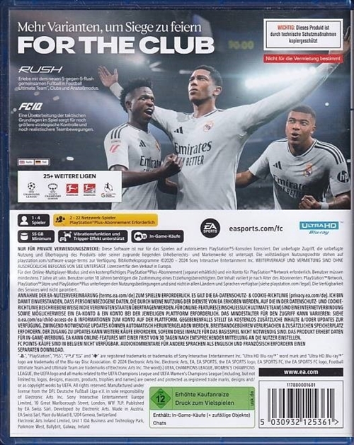 FC25 - Tysk - PS5 (A Grade) (Genbrug)